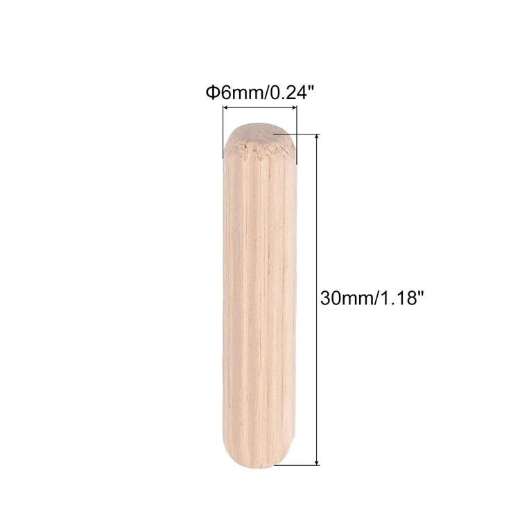 Fluted Dowel Pin 6 mm Diameter – Customizable Lengths For Woodworking & Furniture Assembly suppliers